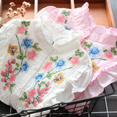 Camasa pentru copii model nou cu guler jos si broderie