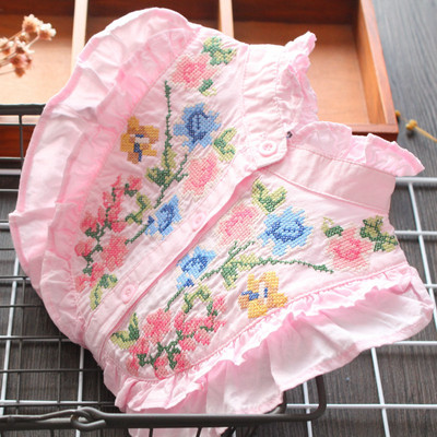 Camasa pentru copii model nou cu guler jos si broderie