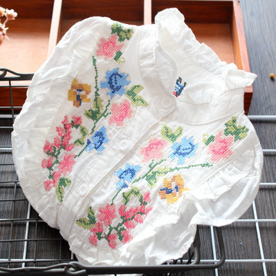 Camasa pentru copii model nou cu guler jos si broderie