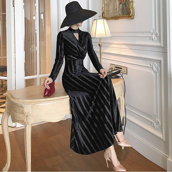 Rochie retro de dama lunga