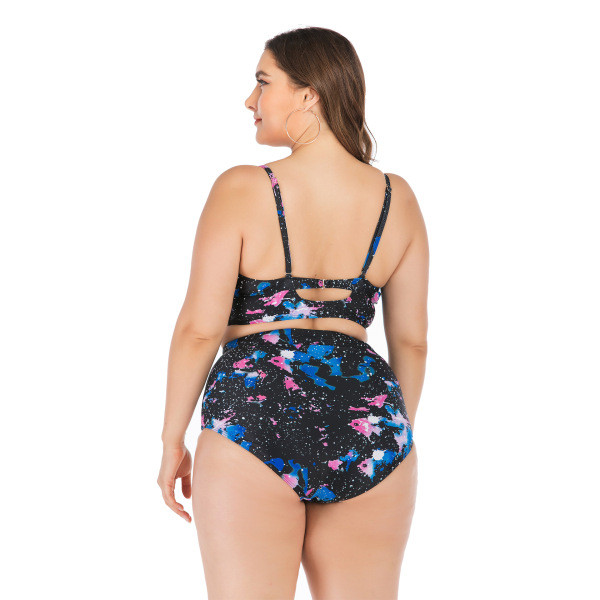 Új modell színes fürdőruha két részből 4XL méretig