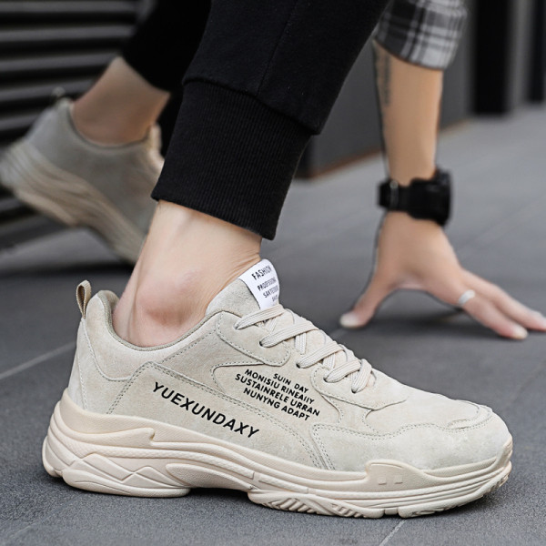 Férfi tornacipő eco velúr sport-alkalmi modellből