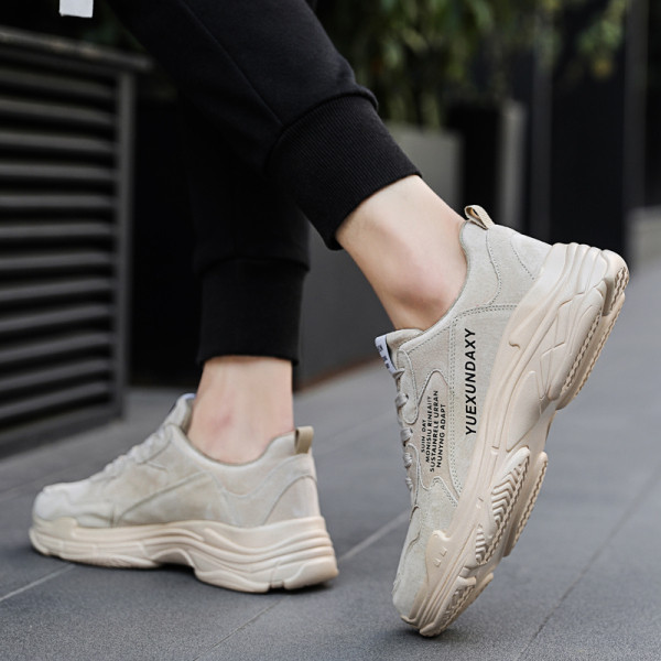 Férfi tornacipő eco velúr sport-alkalmi modellből