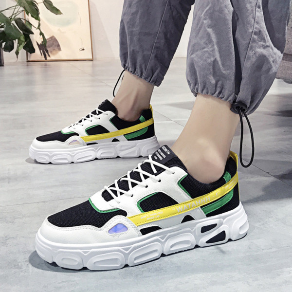 Adidași casual din piele ecologică și material textil