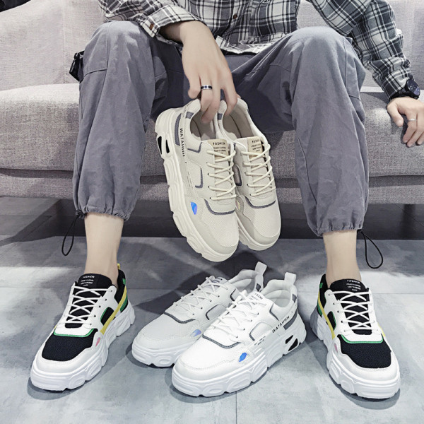 Adidași casual din piele ecologică și material textil