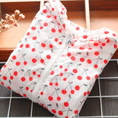 Moderna bērnu jaka meitenēm ķiršos ar kapuci