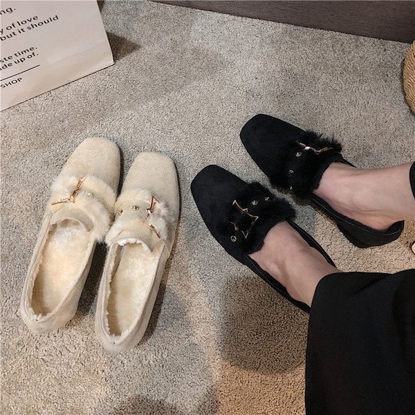 Pantofi dama casual cu toc mic gros cu catarama