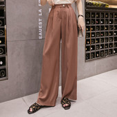 Platas sieviešu bikses ar augstu vidukli