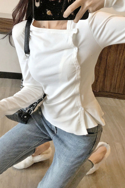 Ležerna ženska bluza s dugmićima i dugim rukavima