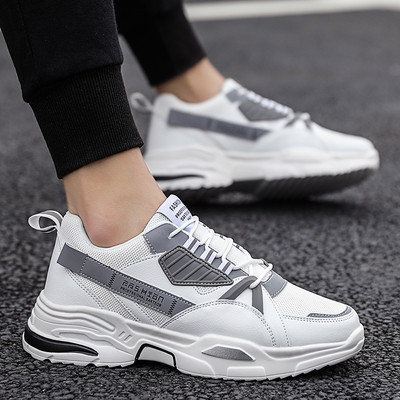 Jauns sporta-gadījuma apavu modelis no eko ādas un tekstila