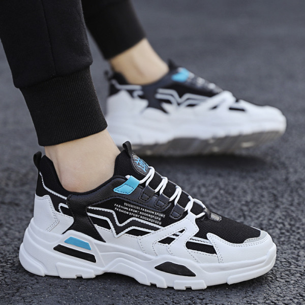 Vyriški spyruokliniai sportbačiai su raišteliais iš eko odos ir tekstilės