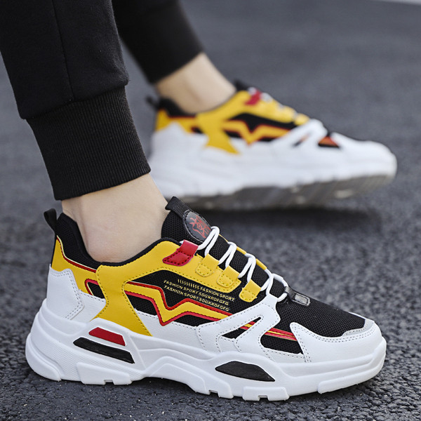 Vyriški spyruokliniai sportbačiai su raišteliais iš eko odos ir tekstilės