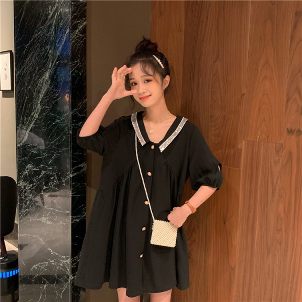 Rochie de dama de primavara cu decolteu spitz si paiete