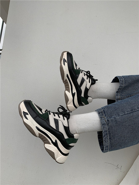 Adidasi casual dama cu talpa inalta de 4 cm