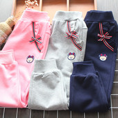 Ikdienas bērnu apakšveļa ar izšuvumiem un lenti meitenēm