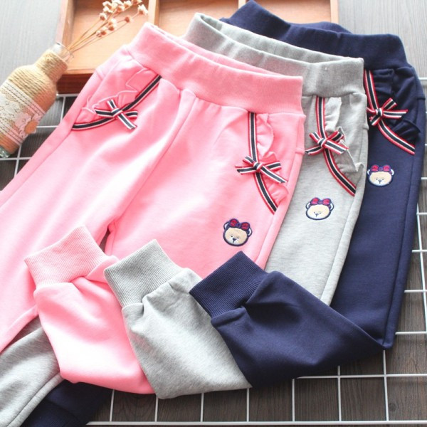 Ikdienas bērnu apakšveļa ar izšuvumiem un lenti meitenēm