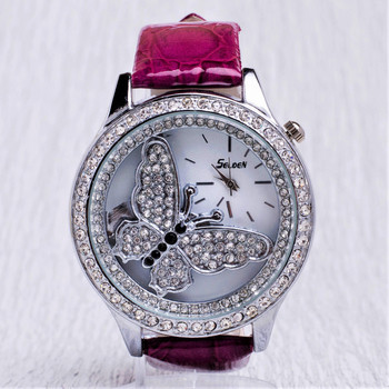 Дамски часовник Selden Butterfly, лилав