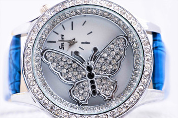 Дамски часовник Selden Butterfly, син