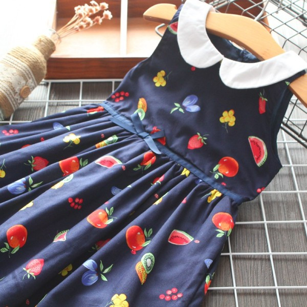 Moderna bērnu kleita ar lentīti meitenēm