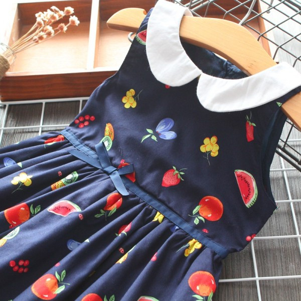 Moderna bērnu kleita ar lentīti meitenēm