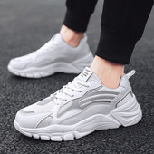 Modernūs vyriški sportbačiai iš eko odos ir tekstilės