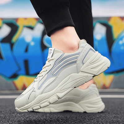 Modernūs vyriški sportbačiai iš eko odos ir tekstilės