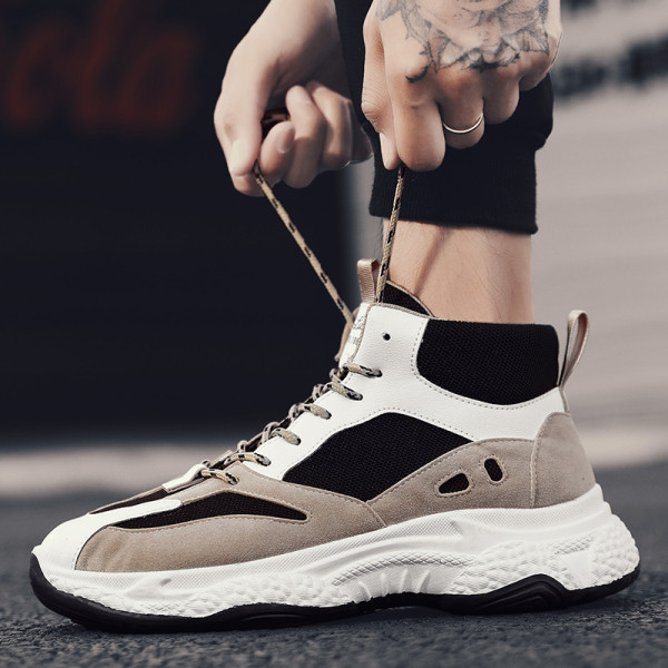 Jauns vīriešu kedu modelis ar potītes augstumu no eko ādas un eko zamšādas