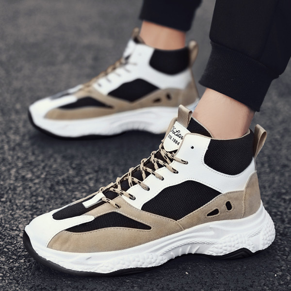 Jauns vīriešu kedu modelis ar potītes augstumu no eko ādas un eko zamšādas