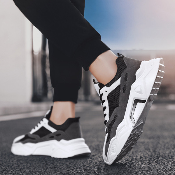 Férfi bőr tornacipő sport-alkalmi modell