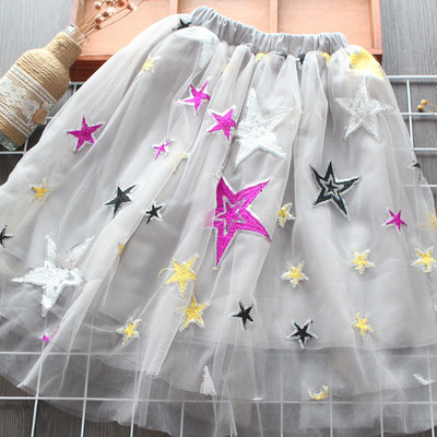 Új modell tüll és hímzéses gyerekszoknya lányoknak