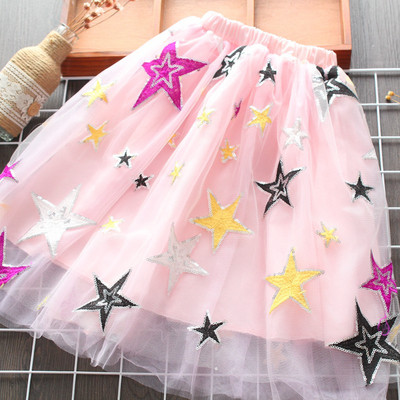 Új modell tüll és hímzéses gyerekszoknya lányoknak