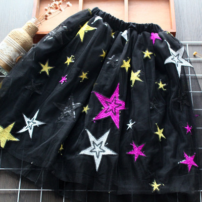 Új modell tüll és hímzéses gyerekszoknya lányoknak