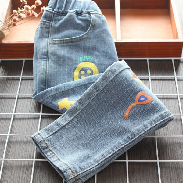 Model nou de blugi lungi pentru copii cu imprimeu pentru fete