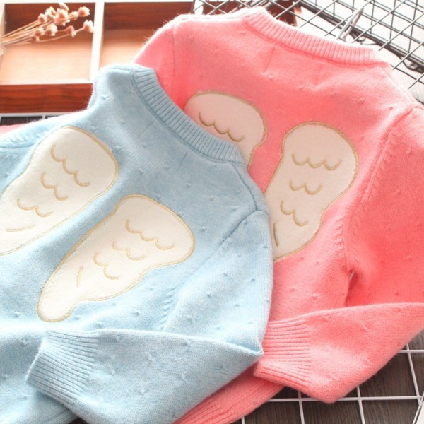 Cardigan pentru fete pentru copii cu broderie si nasturi