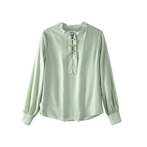 Cămașă elegantă de damă cu mâneci lungi și nasturi