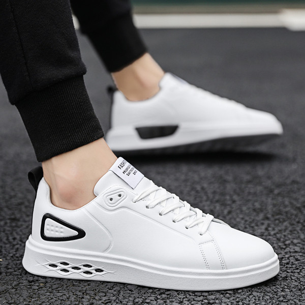 Adidasi de primavara pentru barbati cu sireturi si talpa plata