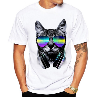 NAUJAS Modelis vyriški marškinėliai trumpomis rankovėmis ir spalvota aplikacija - dviejų modelių