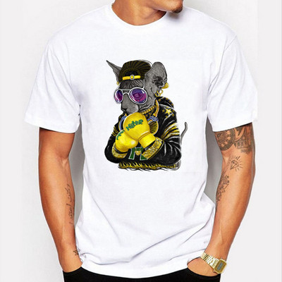 Ikdienas vīriešu t-krekls ar aplikāciju - vairāki modeļi