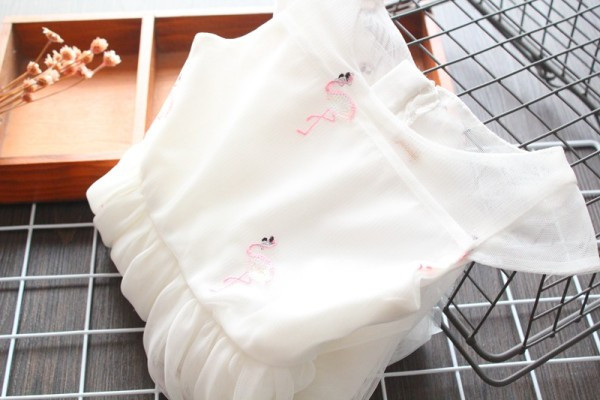 Moodne tikandi ja tülliga lastekleit tüdrukutele