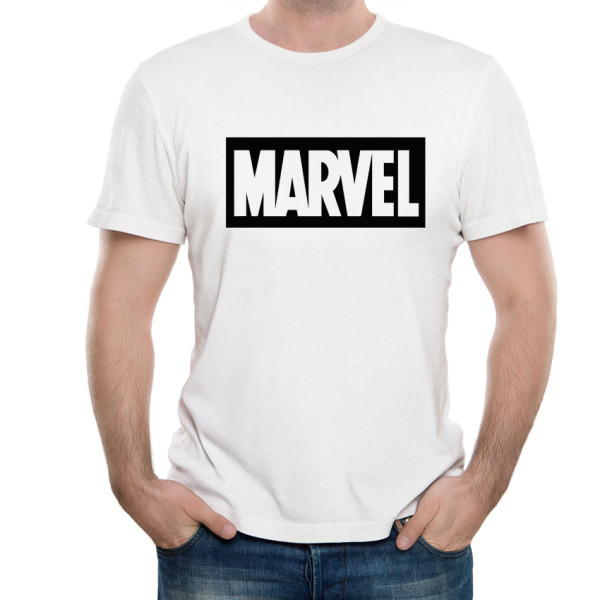 Tricou casual barbatesc cu decolteu rotund si inscriptionare