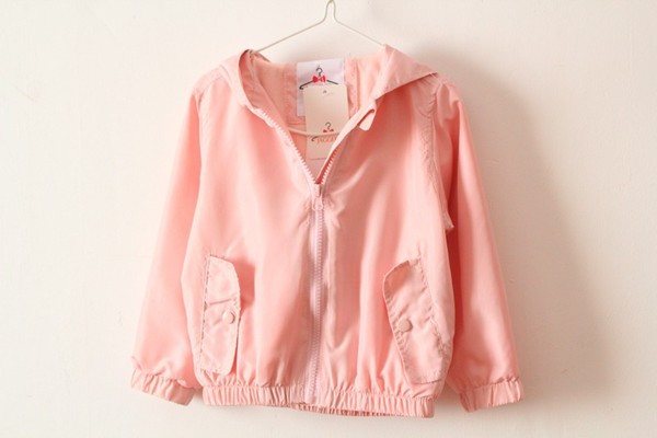 Uus mudel kapuutsiga ja 3D elemendiga laste kevadjope tüdrukutele