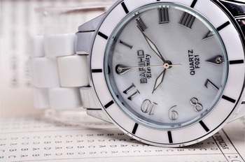 Дамски керамичен часовник BARIHO Classic, бял
