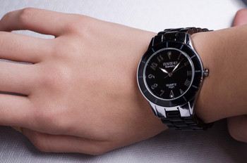Дамски керамичен часовник BARIHO Classic, черен