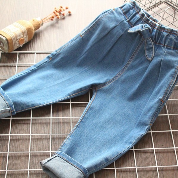 Blugi moderni pentru copii pentru fete cu buzunare