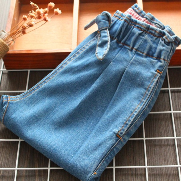 Blugi moderni pentru copii pentru fete cu buzunare