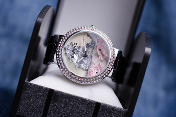 Дамски керамичен часовник BARIHO Summer, черен