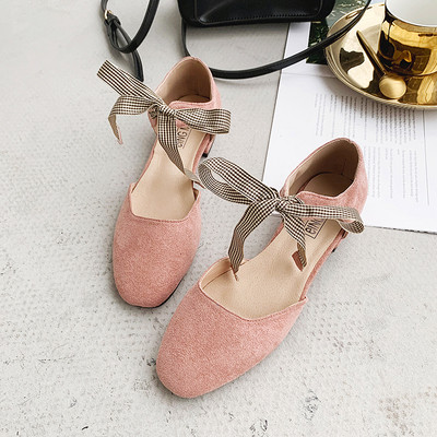 Moteriški batai iš eko zomšos ir pledo