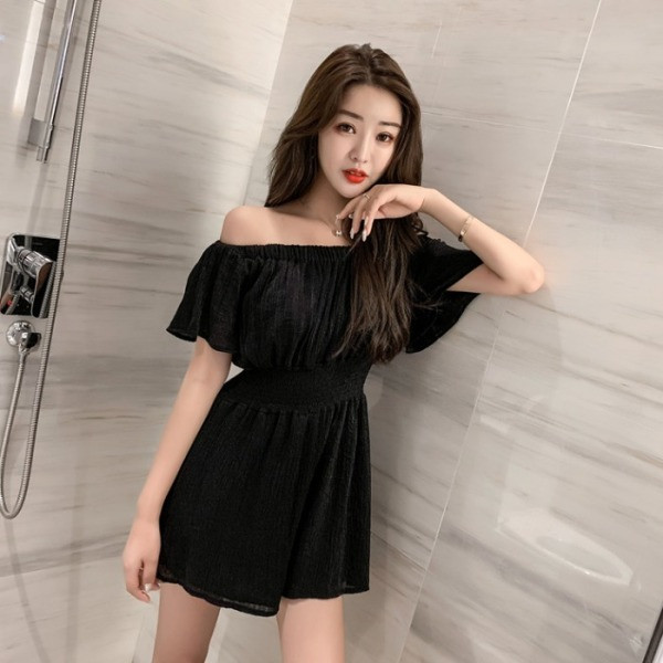 Uus mudel suvine lühike kombinesoon elastse vöökohaga