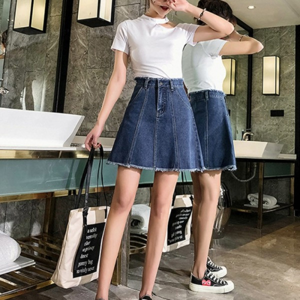 Uus mudel lühike naiste teksaseelik rebenenud motiividega