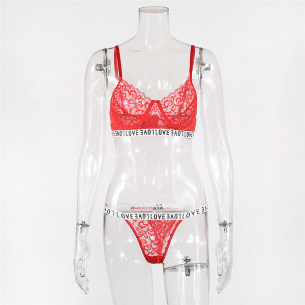 Női fehérnemű szett - csipkés melltartó és bikini